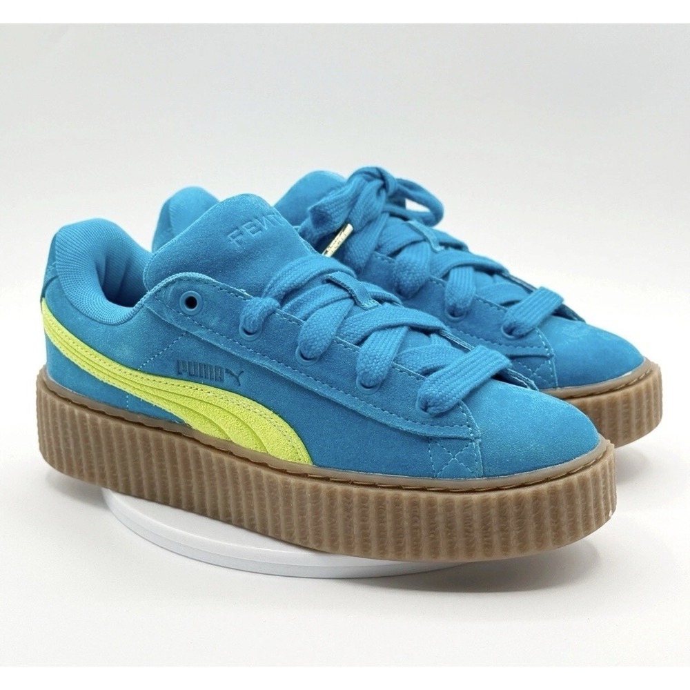 *NEW Women's Size 6.5 Puma Fenty X Puma Creeper Phatty Shoes Blue/Yellow Rihanna